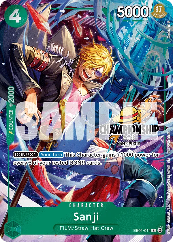 Sanji EB01-014 Championship Stamp card, Memorial Collection
