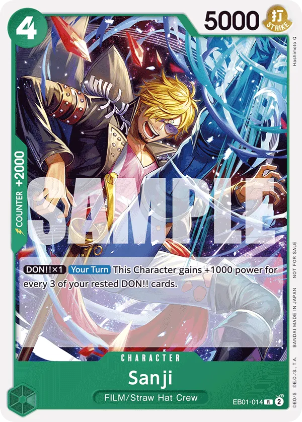 Sanji EB01-014 Tournament Pack Vol. 1 Alt Art card, Memorial Collection