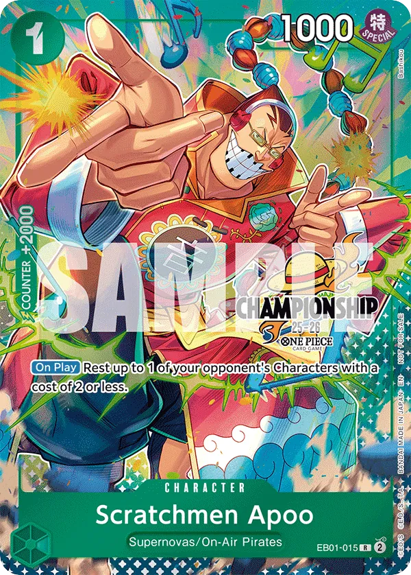 Scratchmen Apoo EB01-015 Championship Stamp card, Memorial Collection