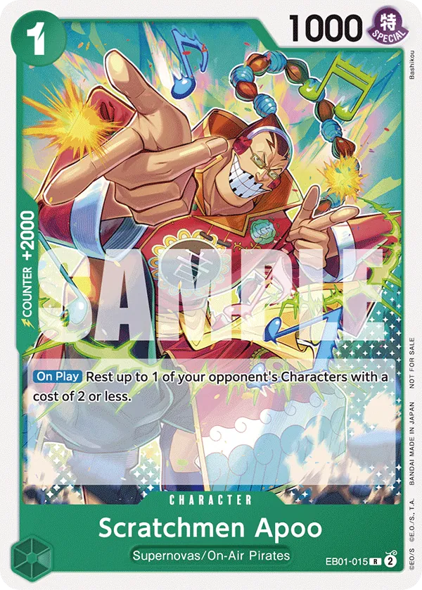 Scratchmen Apoo EB01-015 Tournament Pack Vol. 2 Alt Art card, Memorial Collection