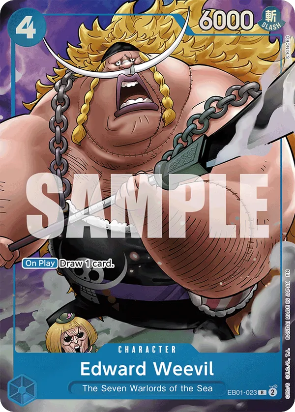 Edward Weevil EB01-023 Seven Warlords Alt Art card, Memorial Collection