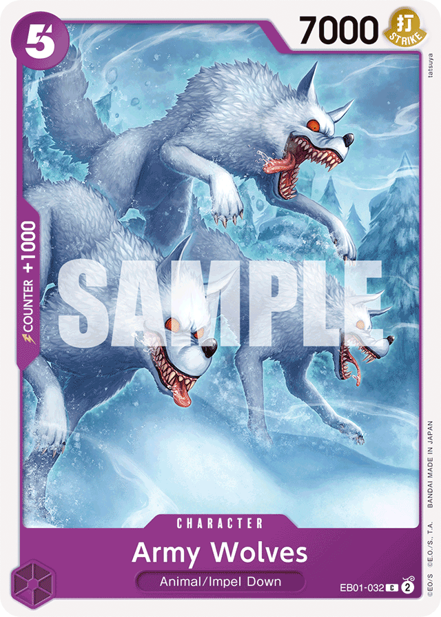 Army Wolves EB01-032 card, Memorial Collection