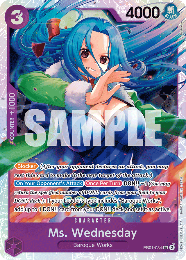 Ms. Wednesday EB01-034 card, Memorial Collection