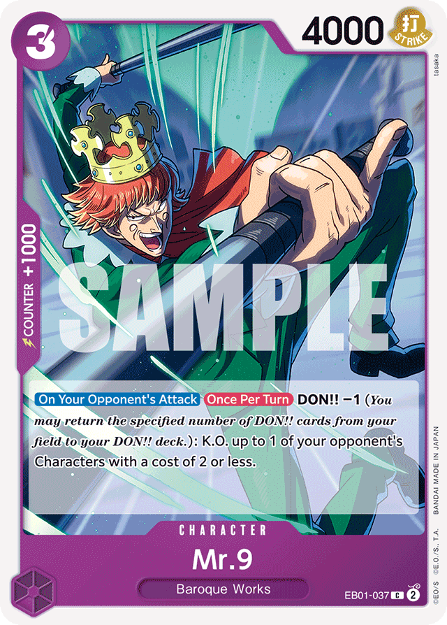 Mr. 9 EB01-037 card, Memorial Collection