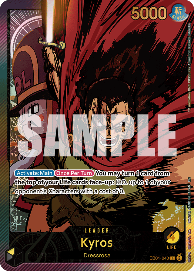 Kyros EB01-040 SP Alt Art card, Memorial Collection