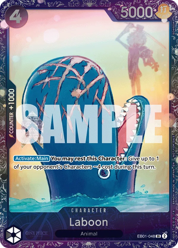 Laboon EB01-048 Treasure Cup Alt Art card, Memorial Collection