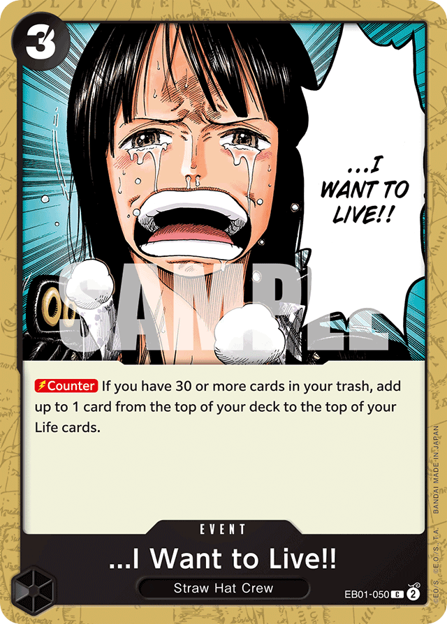 ...I Want to Live!! EB01-050 card, Memorial Collection