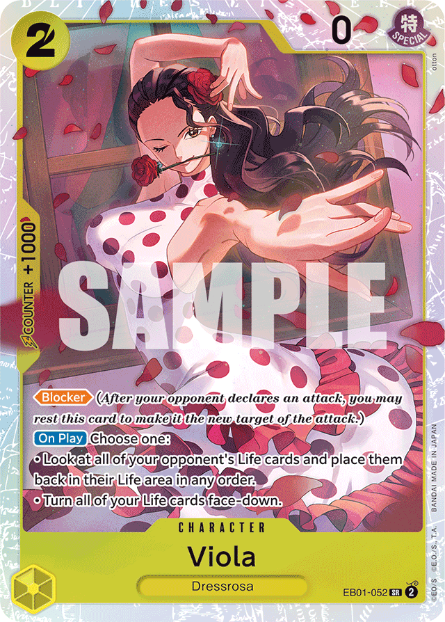 Viola EB01-052 card, Memorial Collection