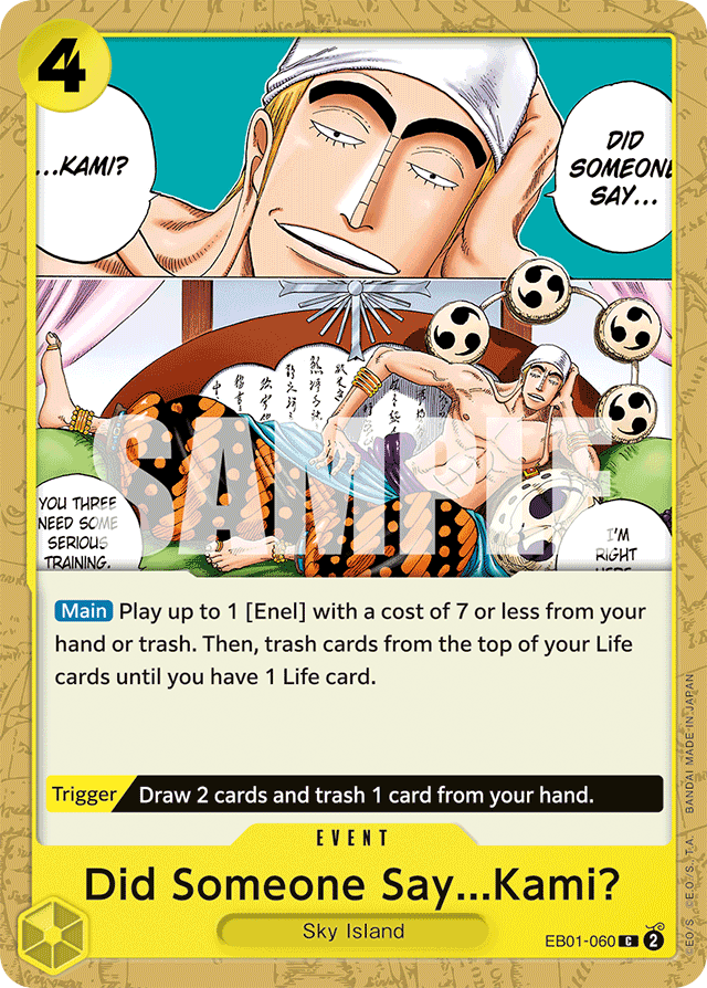 Did Someone Say...Kami? EB01-060 card, Memorial Collection