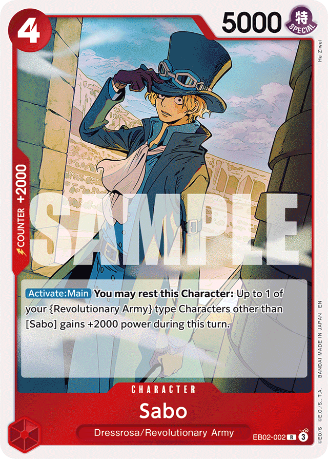 Sabo EB02-002 card, Anime 25th Collection