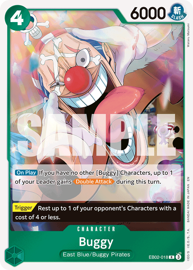 Buggy EB02-018 card, Anime 25th Collection