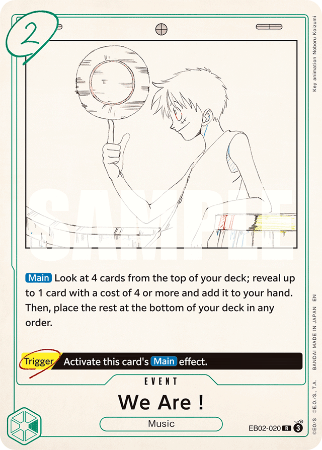 We Are! EB02-020 card, Anime 25th Collection