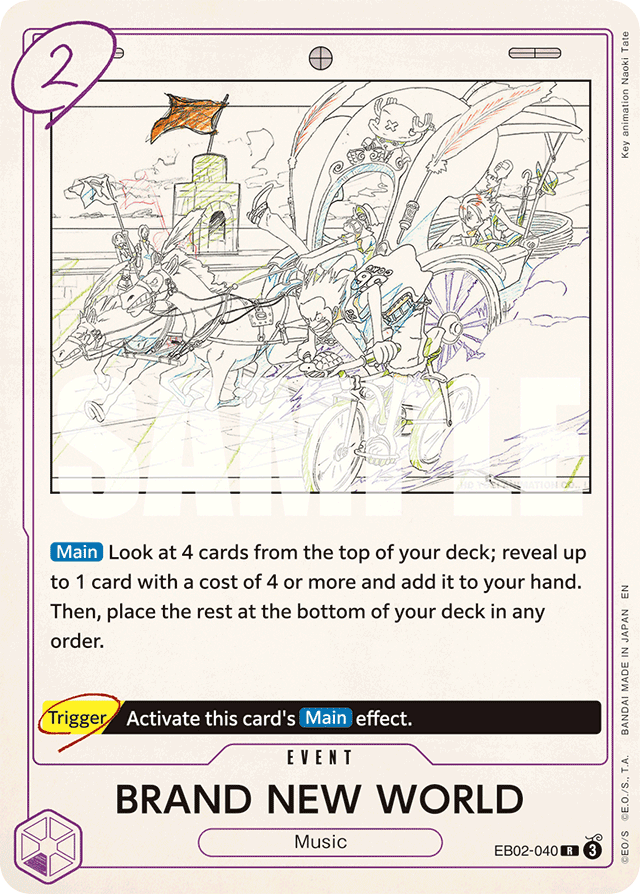 BRAND NEW WORLD EB02-040 card, Anime 25th Collection