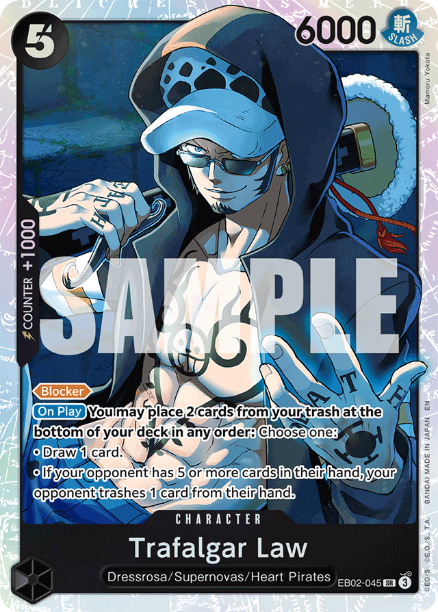 Trafalgar Law EB02-045 card, Anime 25th Collection