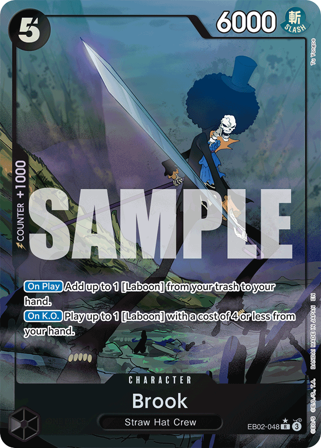 Brook EB02-048 Alt Art card, Anime 25th Collection