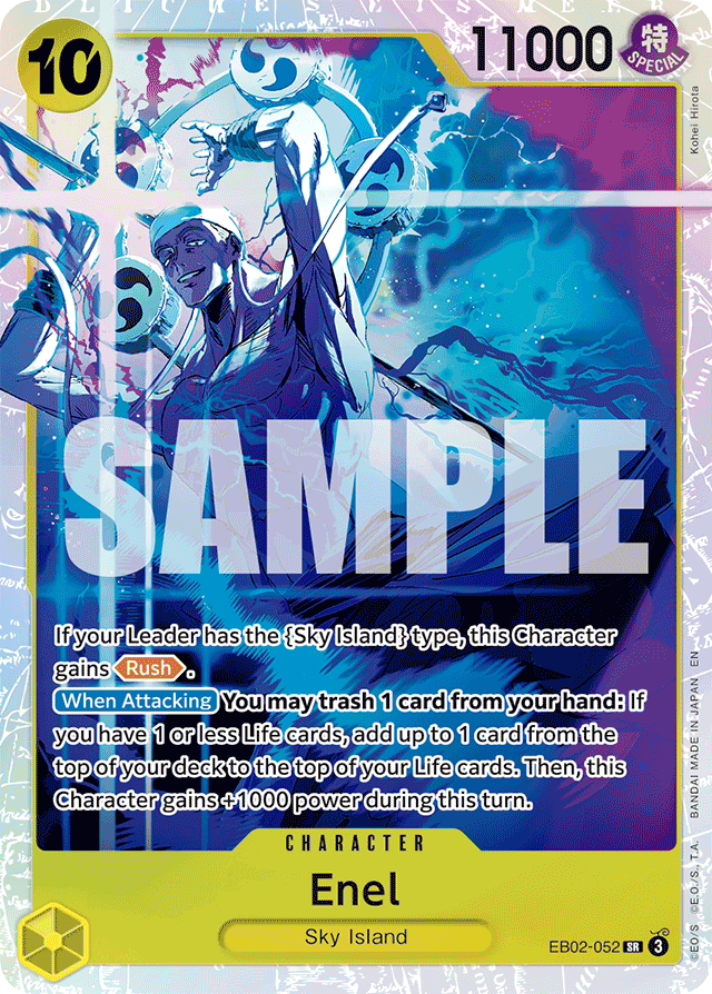 Enel EB02-052 card, Anime 25th Collection
