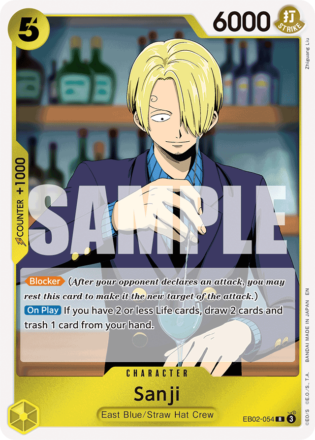 Sanji EB02-054 card, Anime 25th Collection