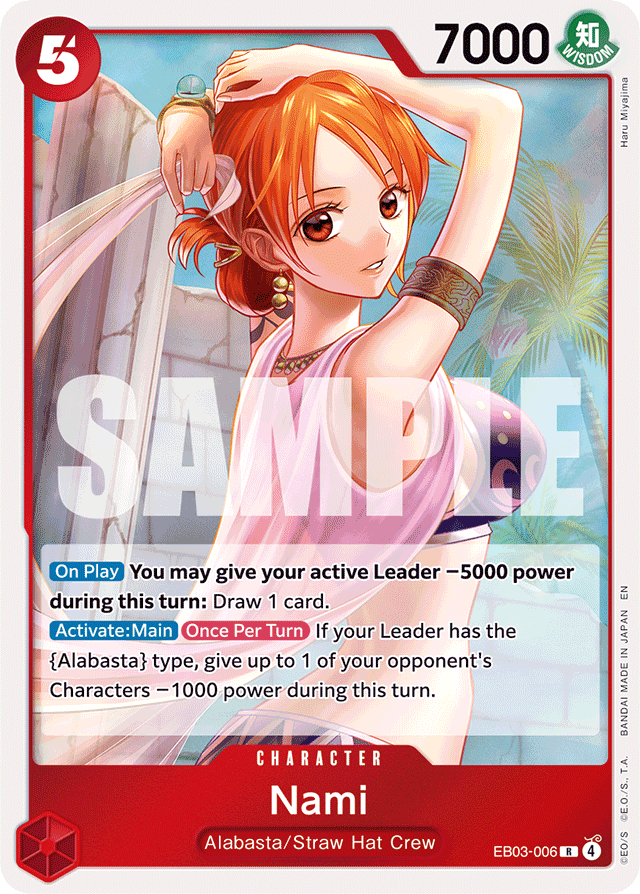 Nami EB03-006 card, Heroines Edition