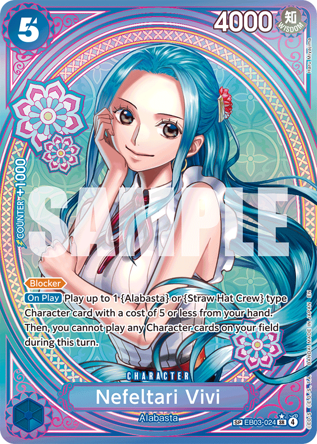 Nefeltari Vivi EB03-024 SP Alt Art card, Heroines Edition