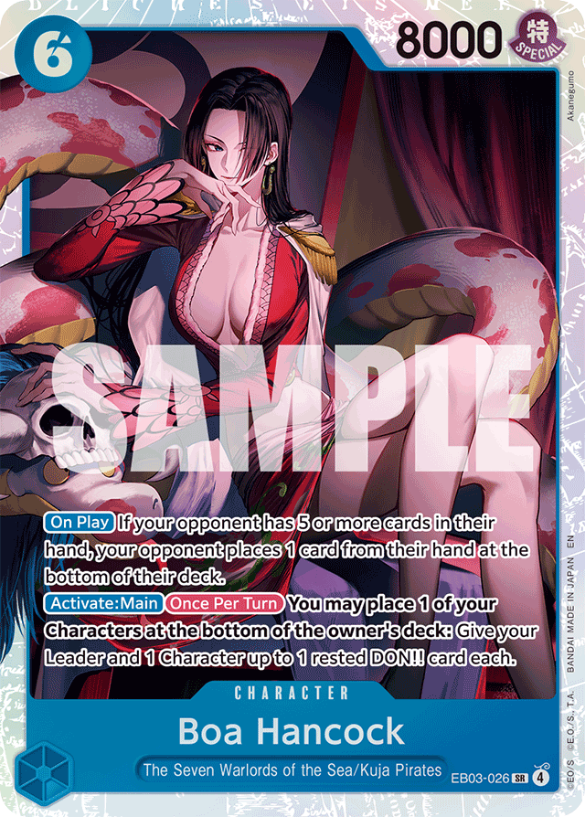 Boa Hancock EB03-026 card, Heroines Edition