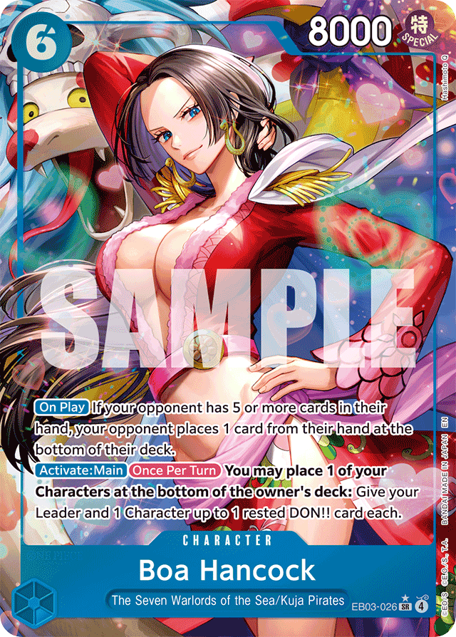 Boa Hancock EB03-026 Alt Art card, Heroines Edition
