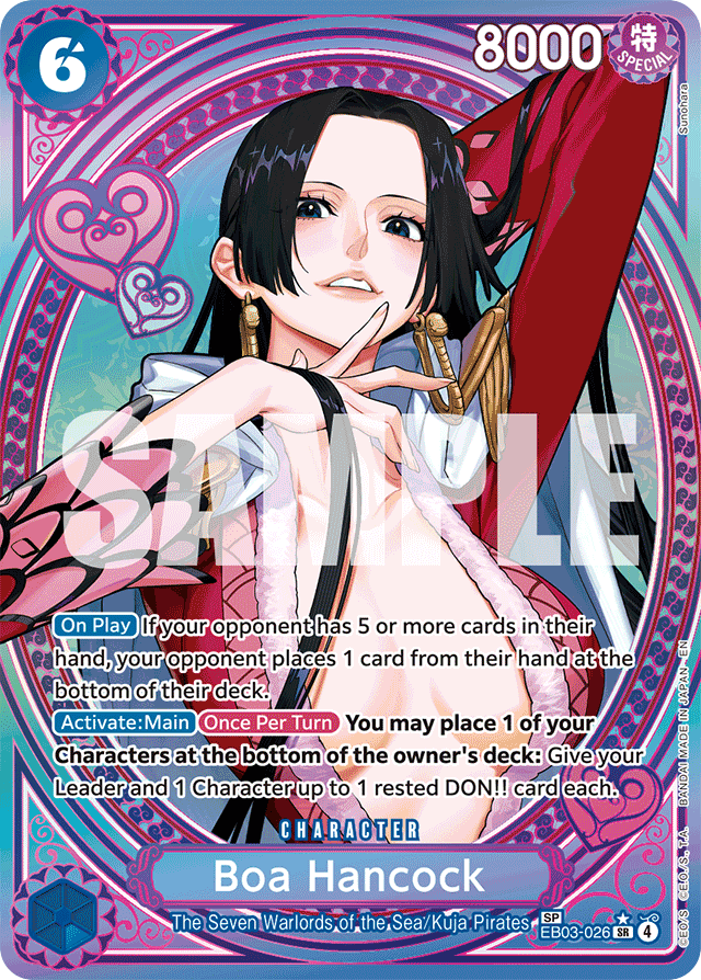 Boa Hancock EB03-026 SP Alt Art card, Heroines Edition