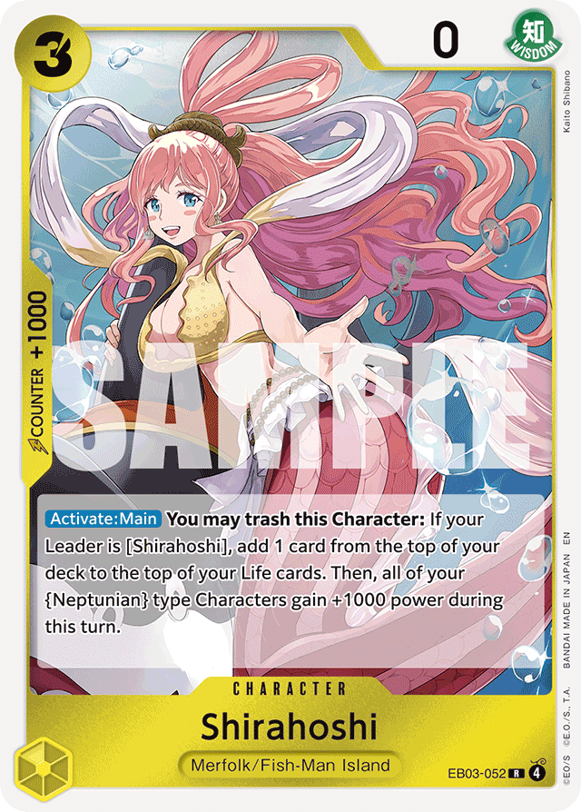 Shirahoshi EB03-052 card, Heroines Edition