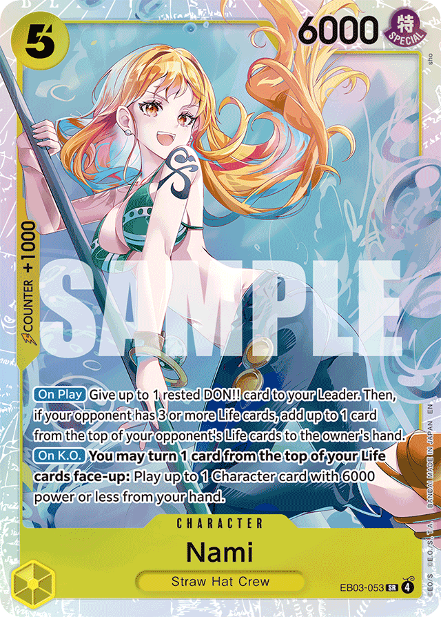Nami EB03-053 card, Heroines Edition