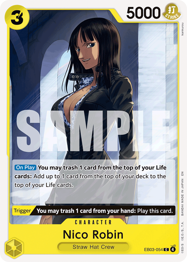Nico Robin EB03-054 card, Heroines Edition