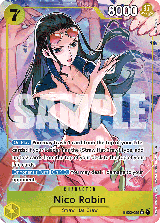 Nico Robin EB03-055 Alt Art card, Heroines Edition