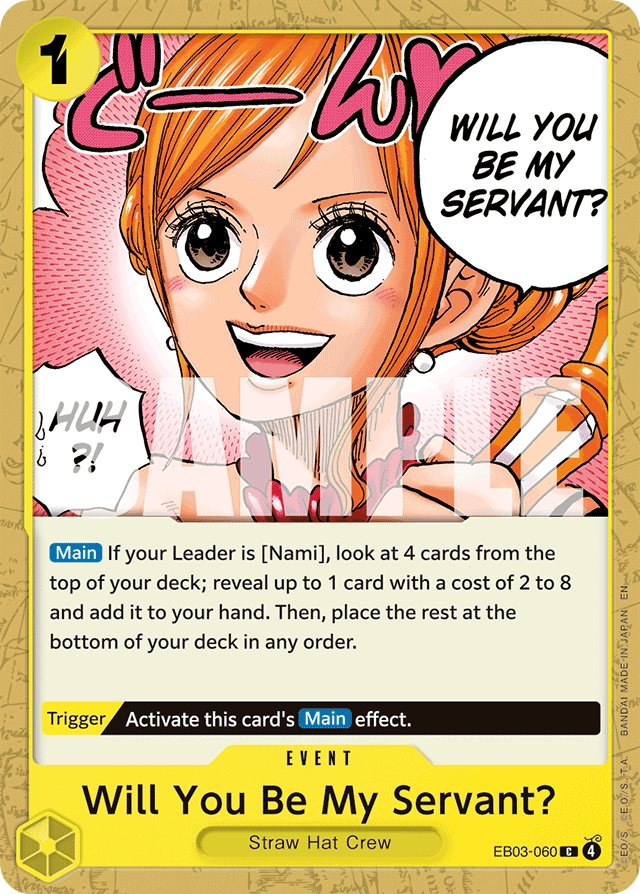 Will You Be My Servant? EB03-060 card, Heroines Edition