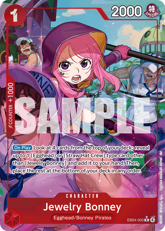 Jewelry Bonney EB04-002 Alt Art card, Egghead Crisis