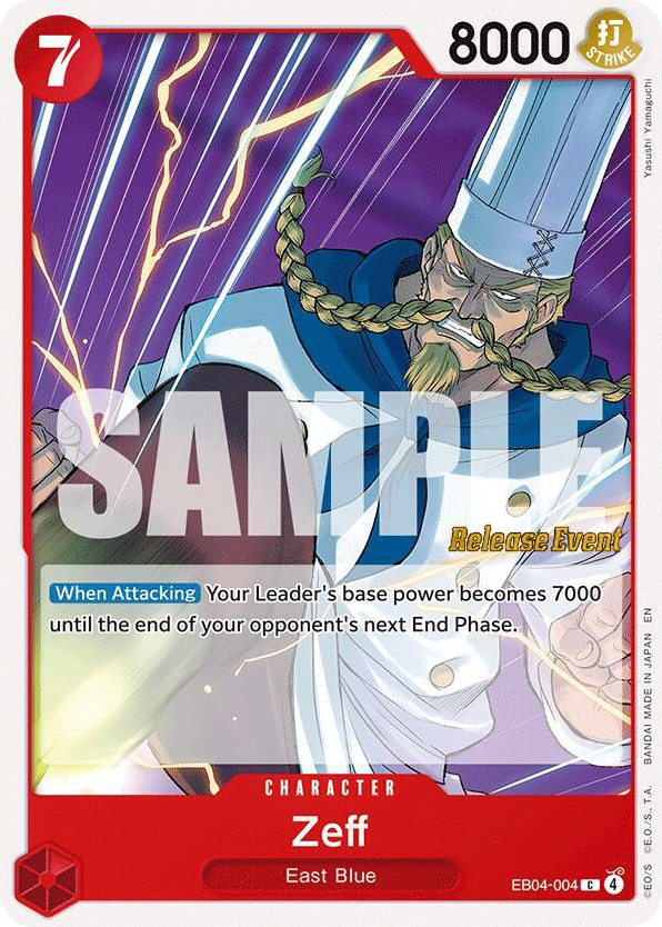Zeff EB04-004 Release Event Stamp card, Egghead Crisis