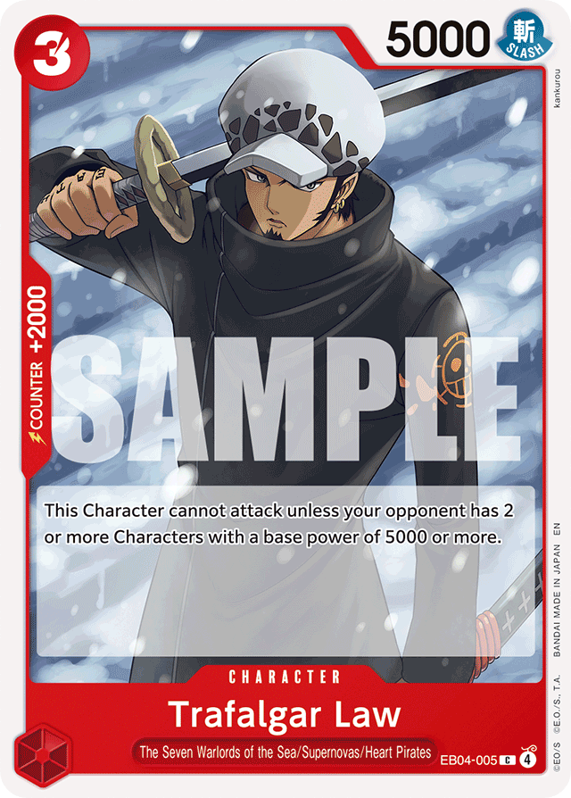 Trafalgar Law EB04-005 card, Egghead Crisis
