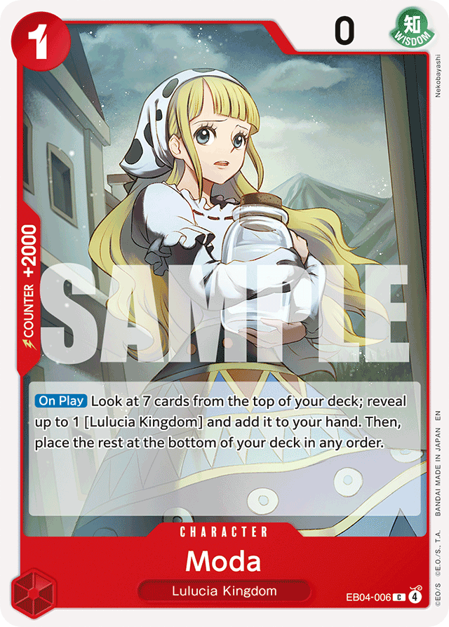 Moda EB04-006 card, Egghead Crisis