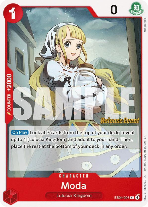 Moda EB04-006 Release Event Stamp card, Egghead Crisis
