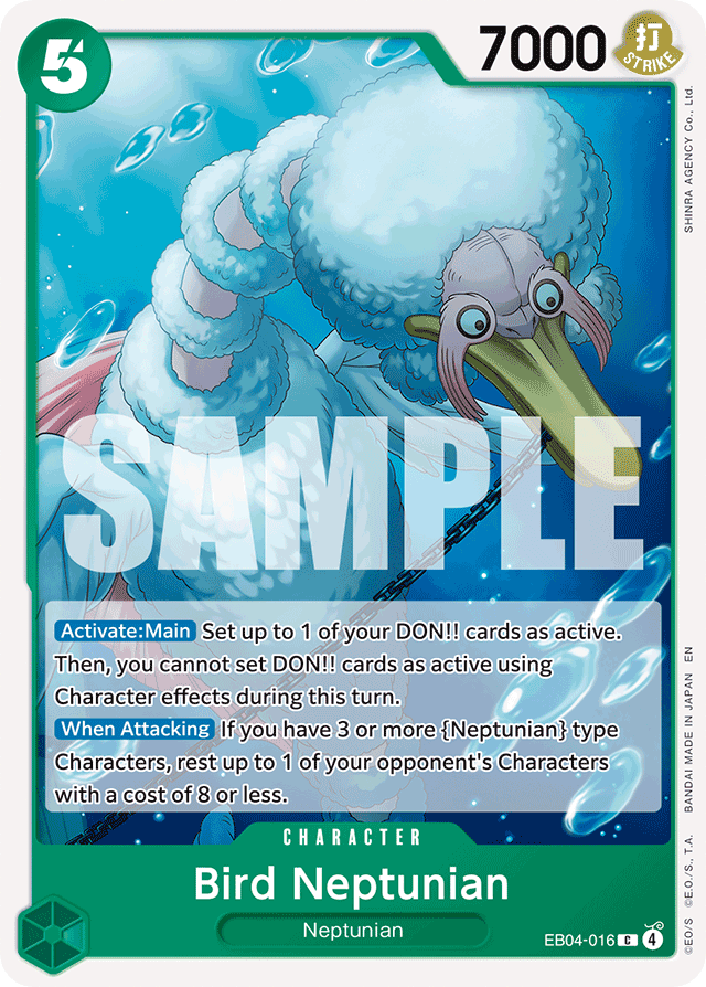 Bird Neptunian EB04-016 card, Egghead Crisis