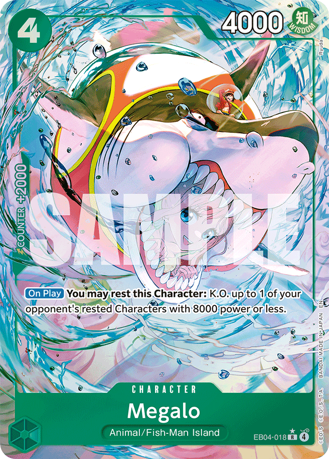 Megalo EB04-018 Alt Art card, Egghead Crisis