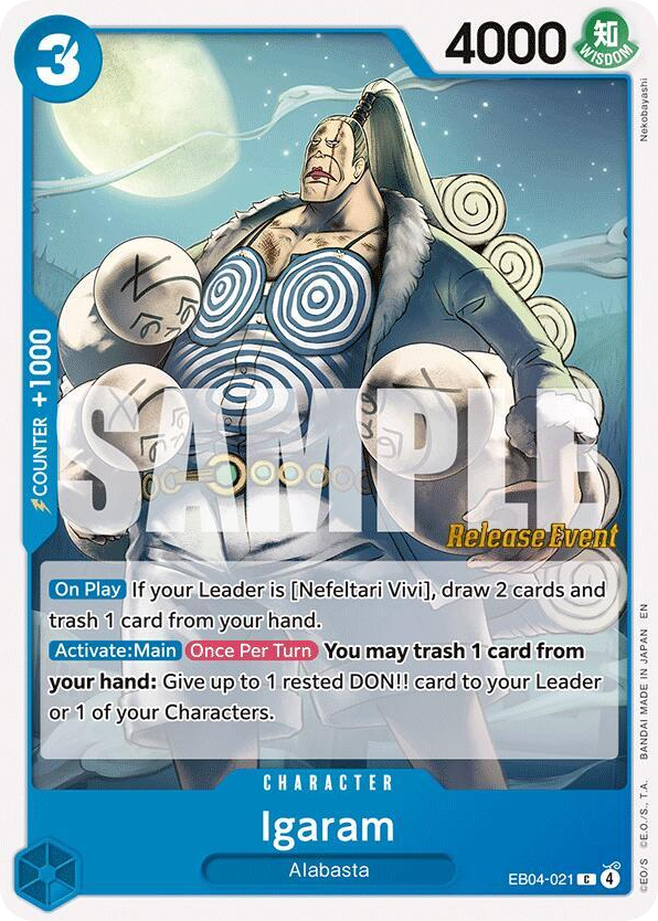 Igaram EB04-021 Release Event Stamp card, Egghead Crisis