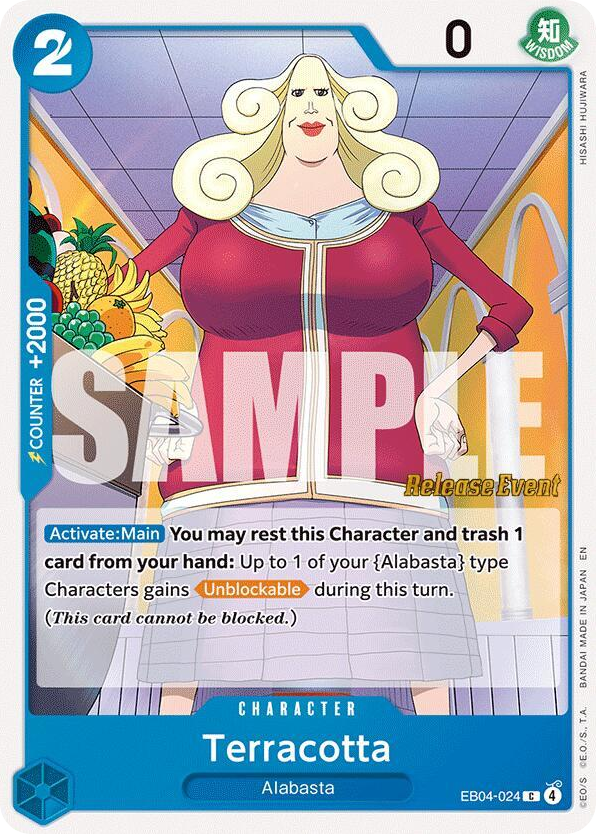 Terracotta EB04-024 Release Event Stamp card, Egghead Crisis
