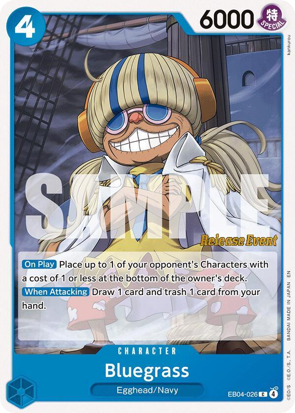 Bluegrass EB04-026 Release Event Stamp card, Egghead Crisis