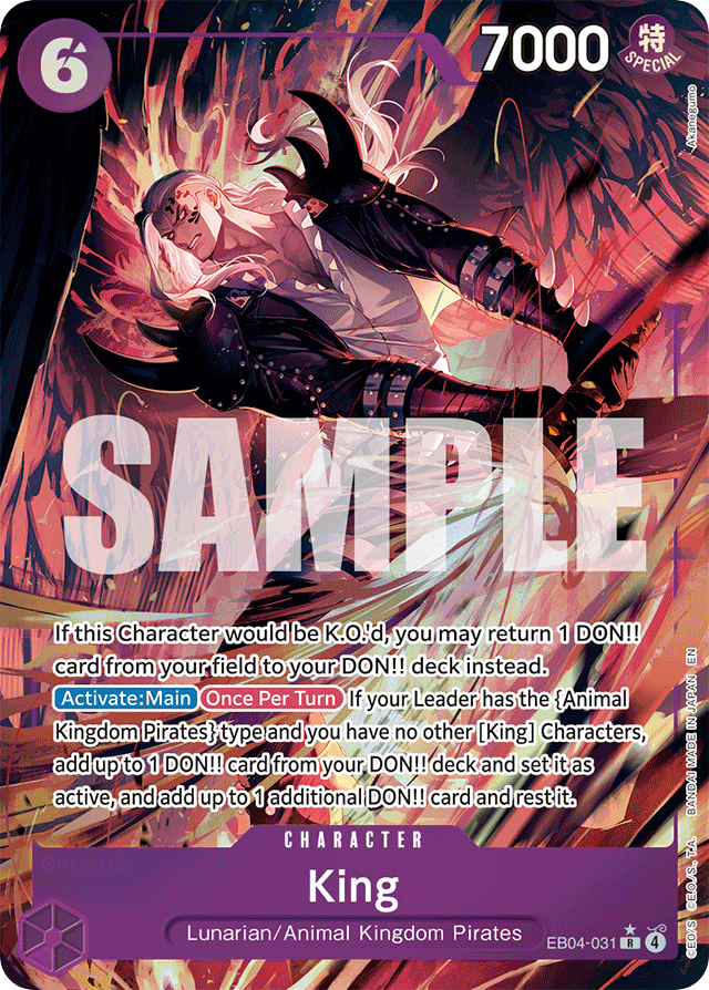 King EB04-031 Alt Art card, Egghead Crisis