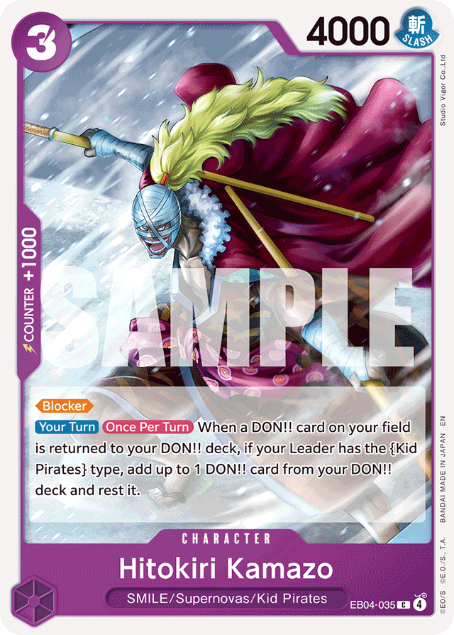 Hitokiri Kamazo EB04-035 card, Egghead Crisis