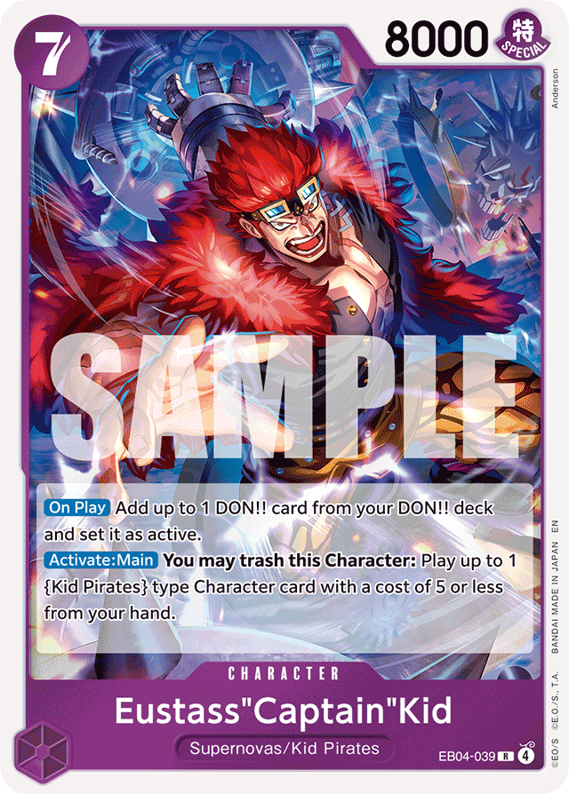 Eustass"Captain"Kid EB04-039 card, Egghead Crisis