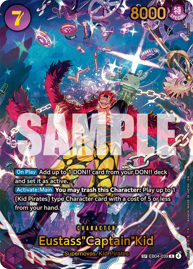 Eustass"Captain"Kid EB04-039 SP Alt Art card, Egghead Crisis