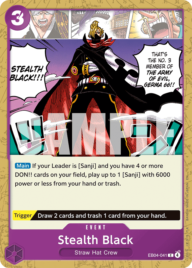 Stealth Black EB04-041 card, Egghead Crisis