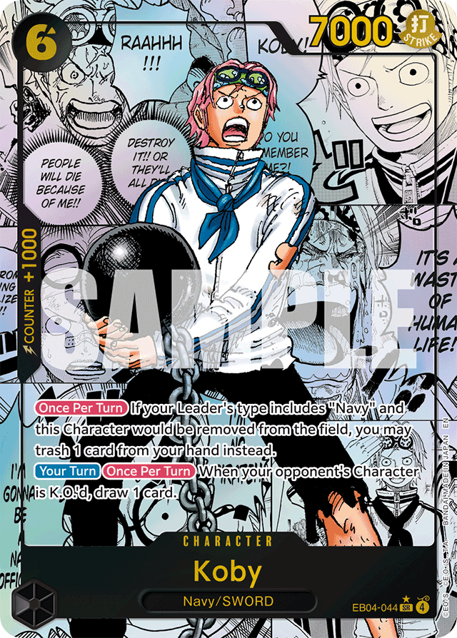 Koby EB04-044 Manga Alt Art card, Egghead Crisis