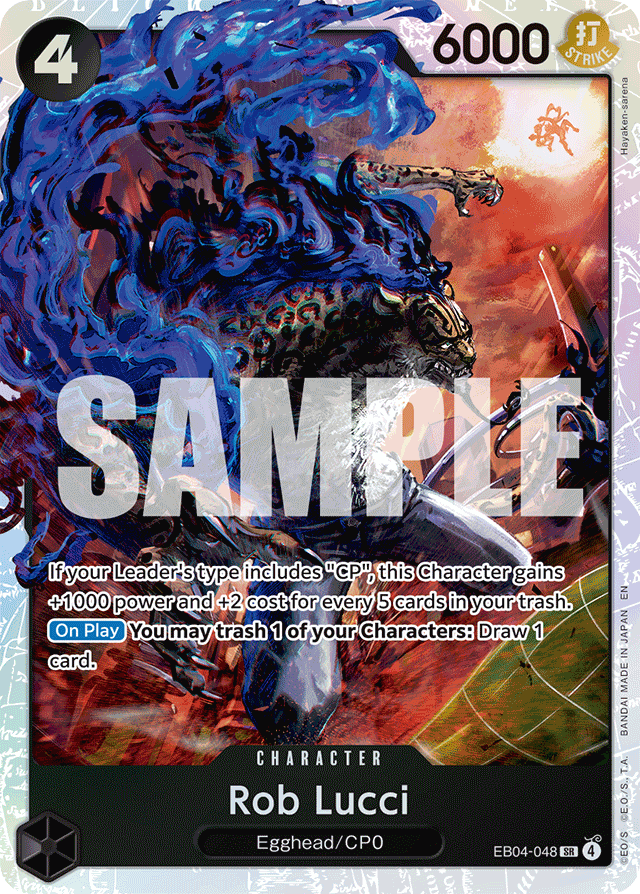 Rob Lucci EB04-048 card, Egghead Crisis