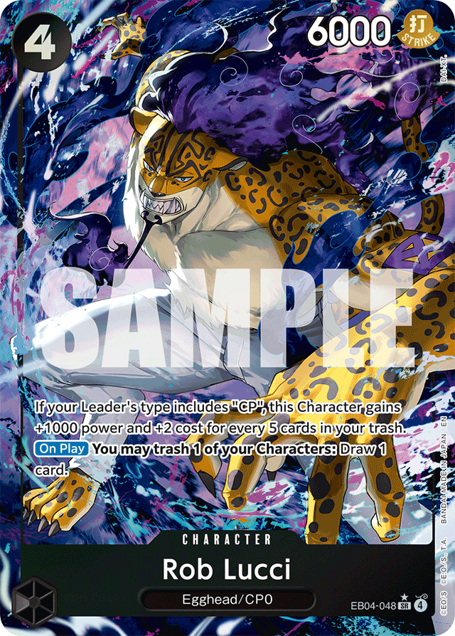 Rob Lucci EB04-048 Alt Art card, Egghead Crisis