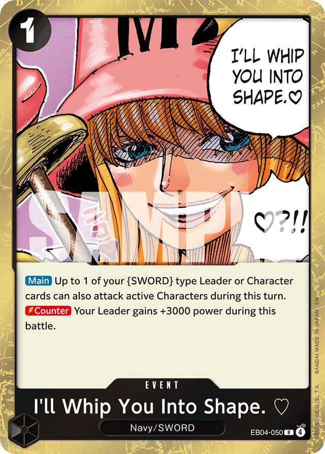 I'll Whip You Into Shape. ♡ EB04-050 card, Egghead Crisis